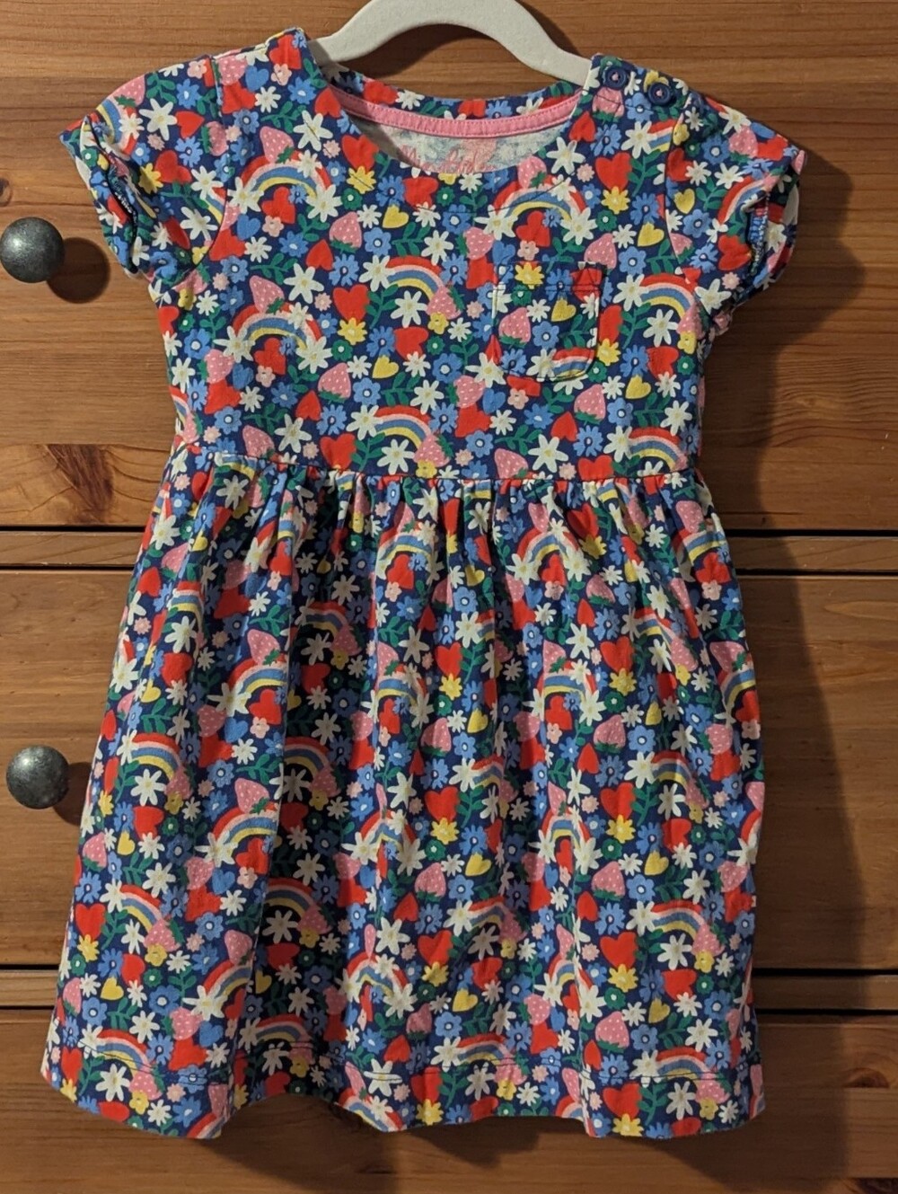 Mini Boden Short Sleeve Fun Jersey Dress Size 3-4y
